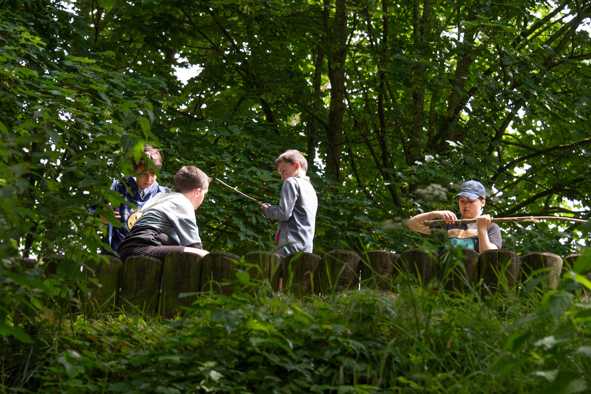 kinderen op multimovepad