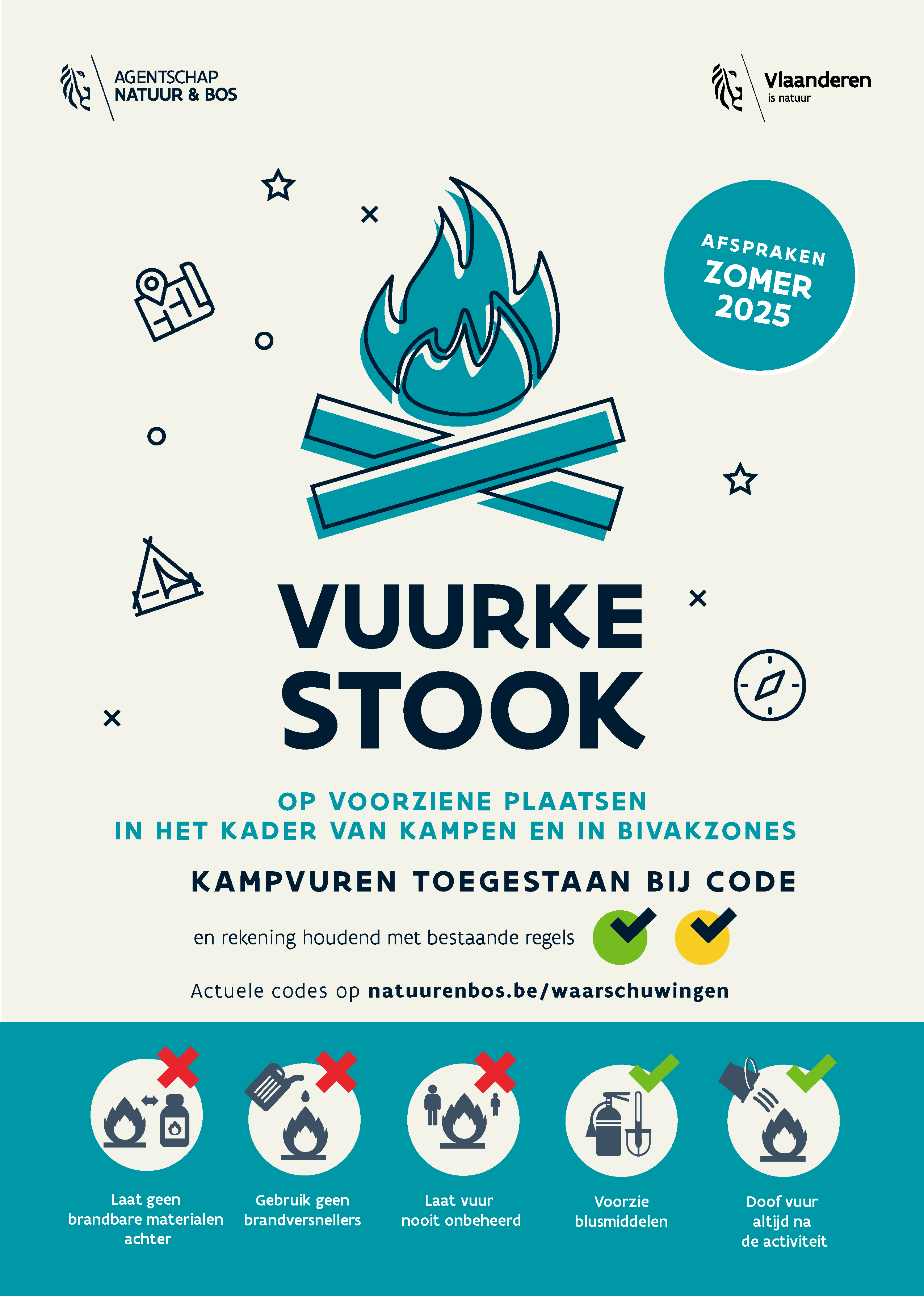 Regels kampvuur