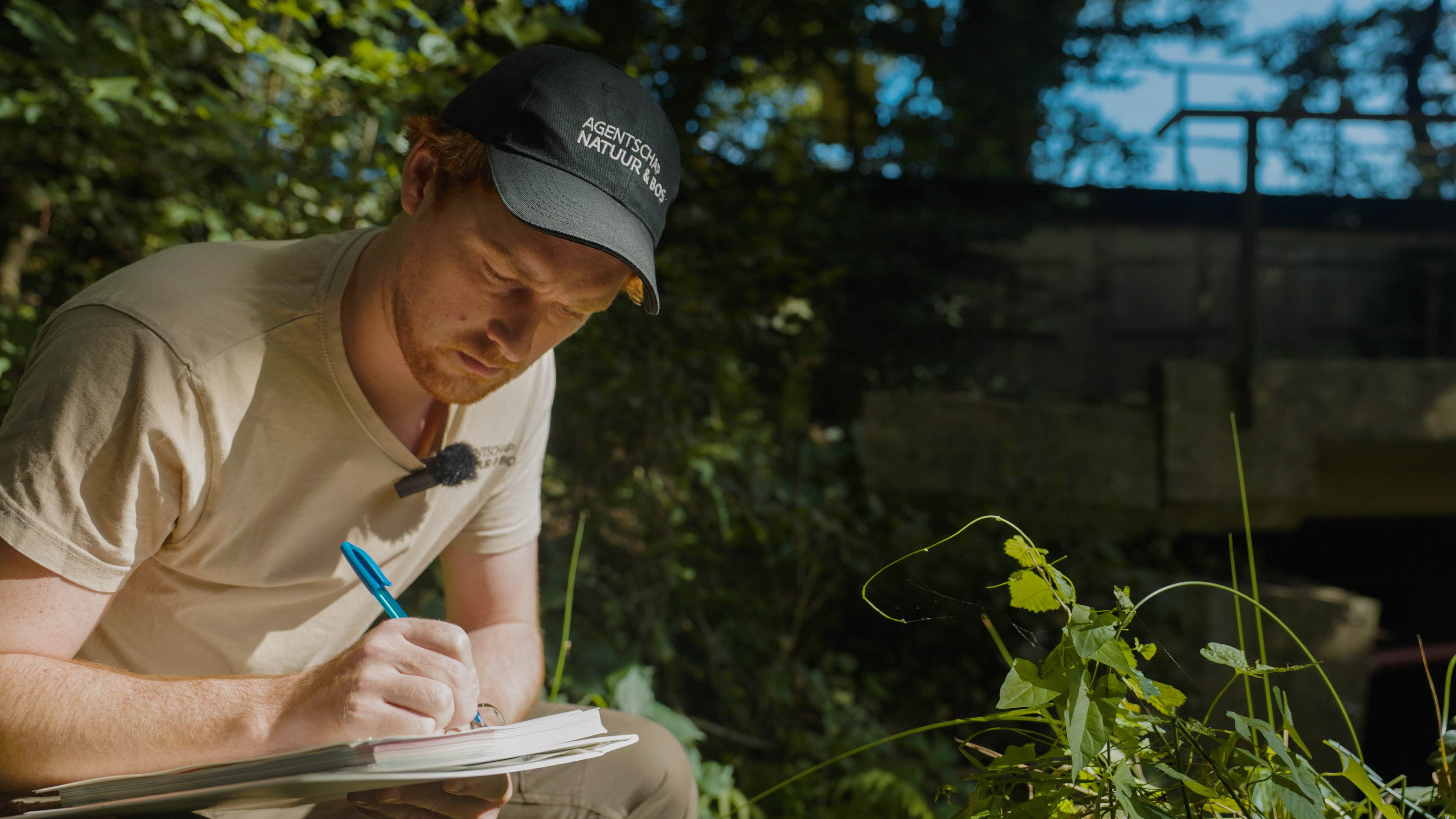 Daan Dessers aan het werk