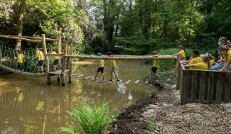 Hindernis over het water